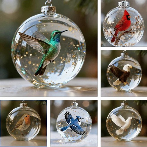 Nature birds crystal - birds, glass