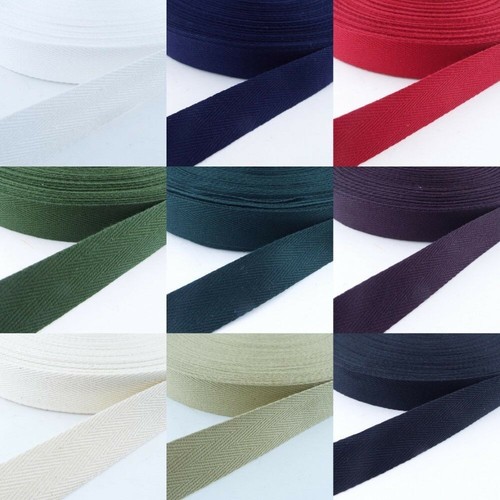25mm cotton herringbone twill - 25mm,
