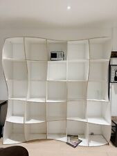 (used) curved cube storage shelf /bookshelf with artistic design
