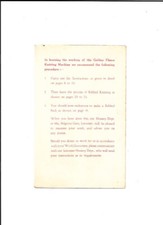 Golden Fleece Antique Sock knitting Machine 2 page instruction leaflet