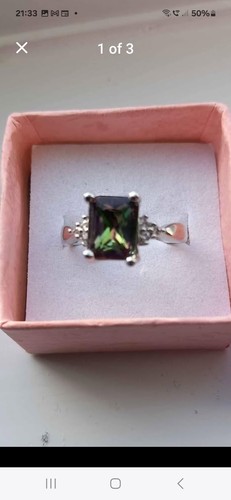 925 silver and mystic topaz - and,
