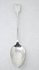 Basting Stuffing Spoon Silver Plated Fiddle Pattern William Hutton with Monogram