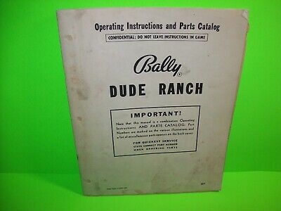 Bally dude ranch bingo pinball - bingo,