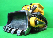 Resin Bulldozer Piggy Bank Money Box Construction Plant Equipment Machine 17cm