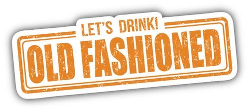Old fashioned drink stamp - drink,