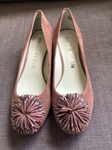 Anne klein coral pink suede - klein,