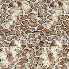 Cotton Fabric - Brown Snake