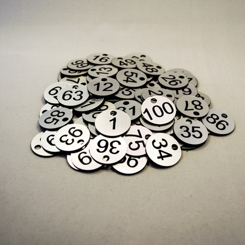 100 5cm laser engraved - 5cm,