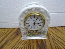 Vintage Aynsley - Wild Tudor Pattern Mantel Clock New Battery Fitted
