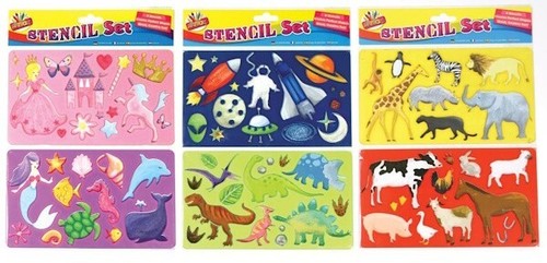 Pack fun art stencils - pack,