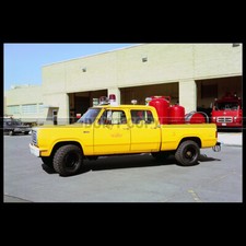 Photo A.023431 DODGE W200 POWER WAGON CUSTOM PICKUP FIRETRUCK 1976