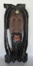 Rasta Reggae Man Carved Head