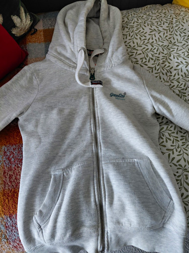 Superdry grey full zip - superdry, hooded