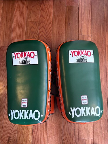 Yokkao kick pads - orange, and