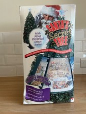 Santas Secret Tree Snowing North Pole Station Christmas Animated Tree Working