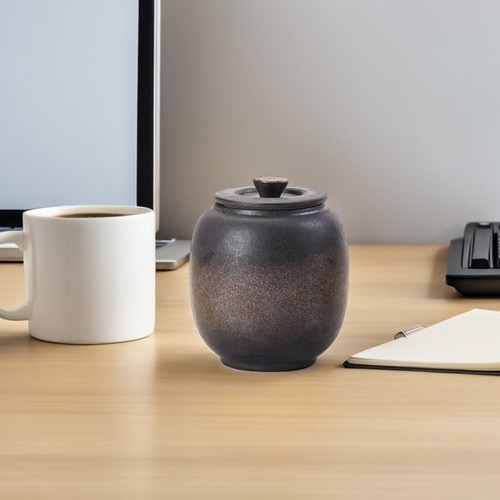 Jar container with lid tea - with,