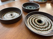 Vintage Hornsea Pottery Muramic Lancaster Vitramic LARGE pin Dishes x 3