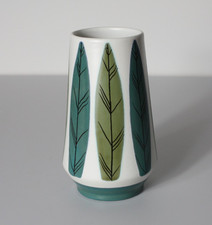 Mid-Century Modern Pottery Vase Signed Marion Koninkluk Gouda Holland