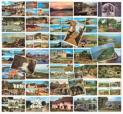 Devon vintage postcards 1958 - postcards,