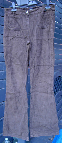 Vintage dark brown corduroy - dark,