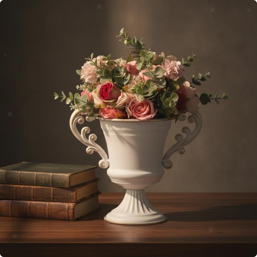 Urn vase with handles - urn, sturdy