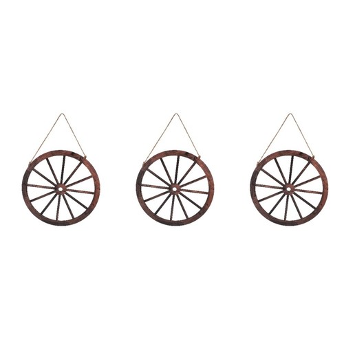 Brown wooden wagon - brown,