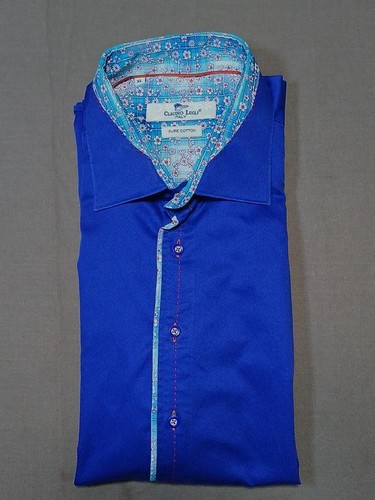 Men claudio lugli - shirt, navy
