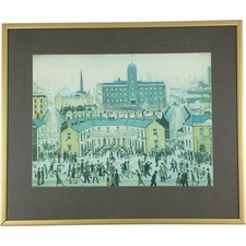 Framed Vintage LS Lowry Art