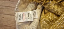 2 Cotton Throws Brand New Without Tags Marks And Spencer  Mustartd Cream Beige