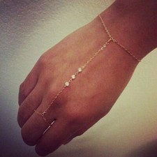 Indian Finger Gold Ring Hand