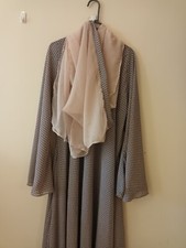 Real Umbrella Flared Panel Abaya