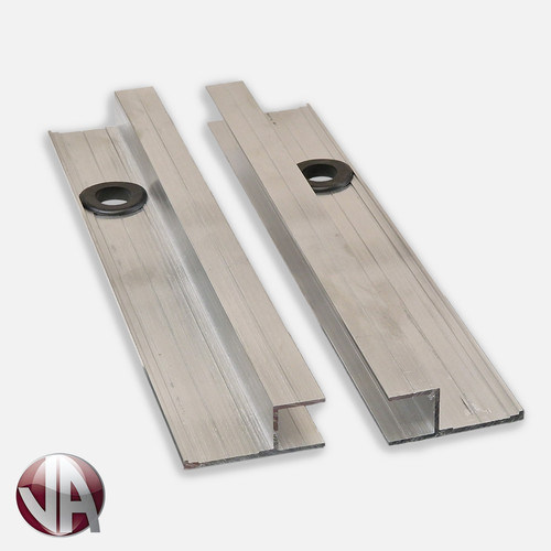 Pair aluminium end cap - end,