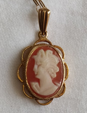 Vintage 9ct Gold Shell Cameo