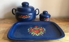 WINTERLING SCHWARZENBACH Bavaria Blue 2 x LIDDED TUREENs & TRAY vintage GC