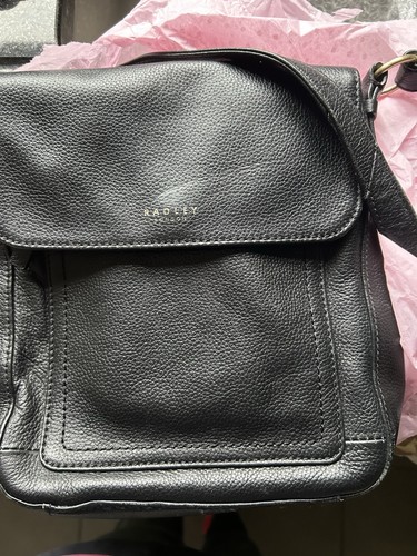 Radley mesenger black leather - radley,