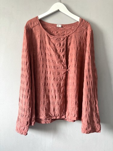 Poetry top orange check - top, 18