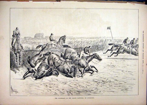 Original old antique print - original,