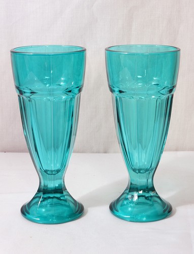 Vintage aqua blue libbey - aqua,