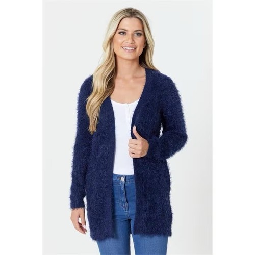 Fluffy knit soft - fluffy, cardigan