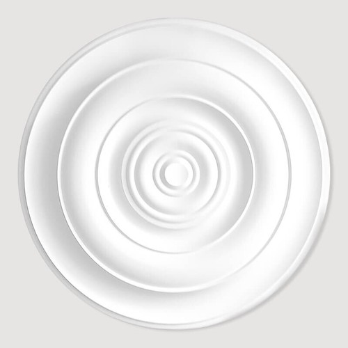 Ceiling rose polyurethane - rose,