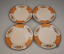 4 X Allertons Vintage Old English Floral Pattern Dinner plates 25cm Warings