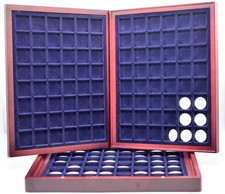 Coin Collectors Box Storage Presentation Organisation 30Mm X 48 X3 Trays AUTA