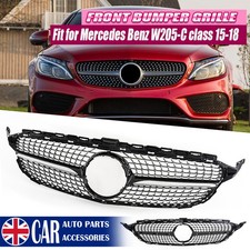 NEW DIAMOND GRILL GRILLE FOR 2015-2018 MERCEDES C CLASS W205 C200 C220 C250 C300