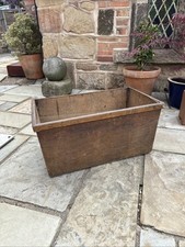 Large Wooden Trunk Storage Chest Mechanics Box Tools Garden Planter Trug Fruits