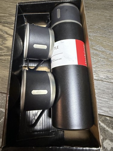 Vacuum flask set 500ml black - flask,