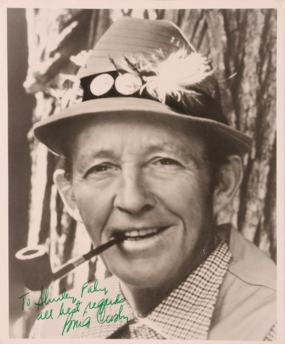 Bing crosby signed photograph - crosby,