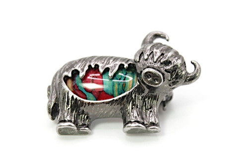 Brooch scottish highland cow - highland,