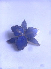 Vintage Blue Cloisonne Enamel