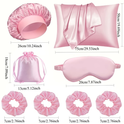 Piece women satin - 8-piece,