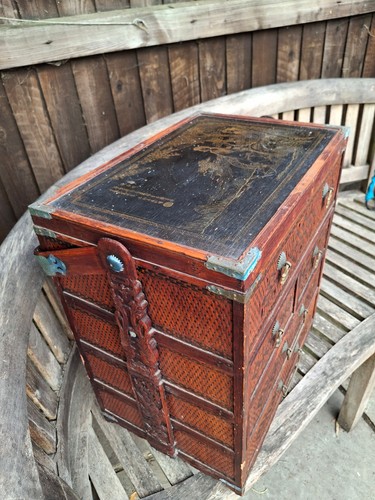 Antique chinese woven rattan - chinese,